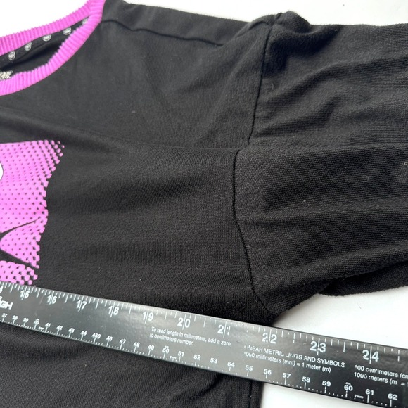 DISNEY Girls Large 12-14 The Nightmare Before Christmas Sleep Shirt Black Purple - Picture 7 of 9